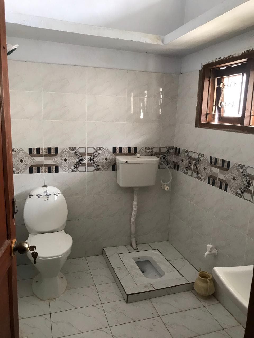 Clean hostel bathroom
